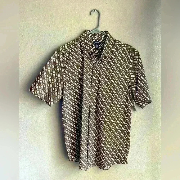 Alfani Other - NWT Alfani Short Sleeve Men's Geometric-Print Shirt Size M